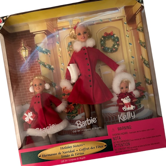 *Barbie - 1999 Holiday Christmas Sisters Gift Set - Picture 1 of 3